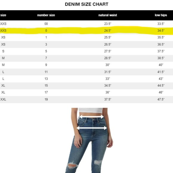 Garage High Rise Jeggings Size 0 Capitol Blue Indigo - Picture 5 of 10